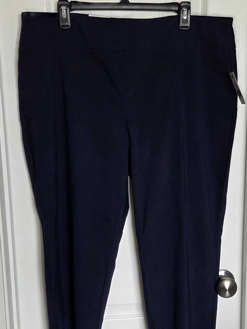 crown & ivy Plus Size Dark Navy Straight-Leg Ponte Pull-On Pants